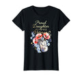 Proud Daughter Wwii Veteran Floral T-Shirt - Aesthetic Graphic Unisex - T-Shirt, Sweatshirt, Hoodie