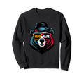 Mens Papa Bear Face Sweatshirt - Casual Everyday Wear for Adults - T-Shirt, Sweatshirt, Hoodie