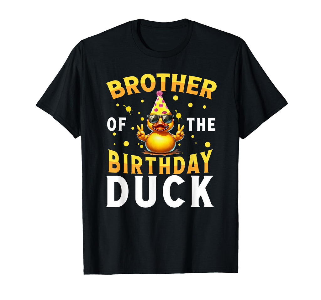 Funny Brother Birthday Duck Crew Rubber T-Shirt - Aesthetic Graphic Unisex - T-Shirt, Sweatshirt, Hoodie
