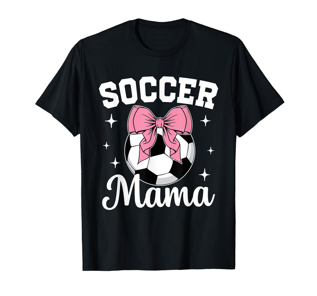 Coquette Bow Soccer Mama Soccer Mom T-Shirt - Unique Graphic for Adults - T-Shirt, Sweatshirt, Hoodie
