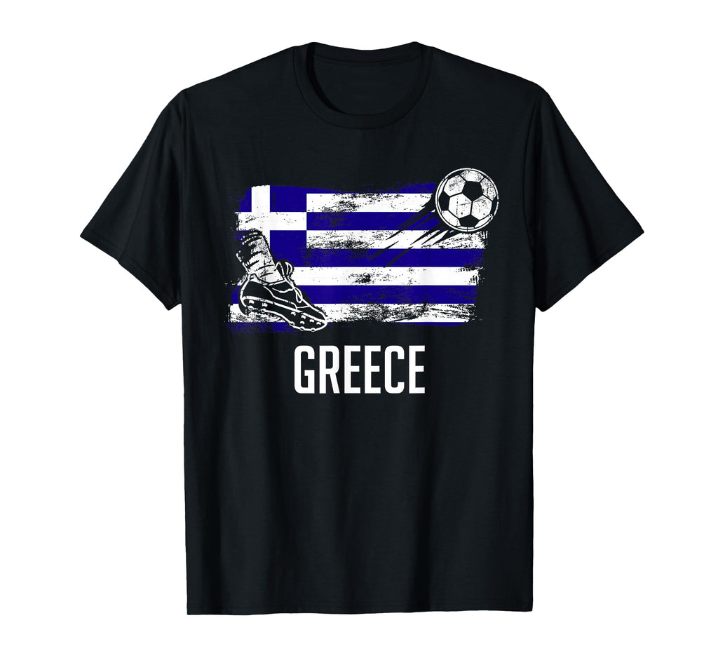 Greece Flag Greek Soccer Flag Greek T-Shirt - Unique Graphic for Adults - T-Shirt, Sweatshirt, Hoodie