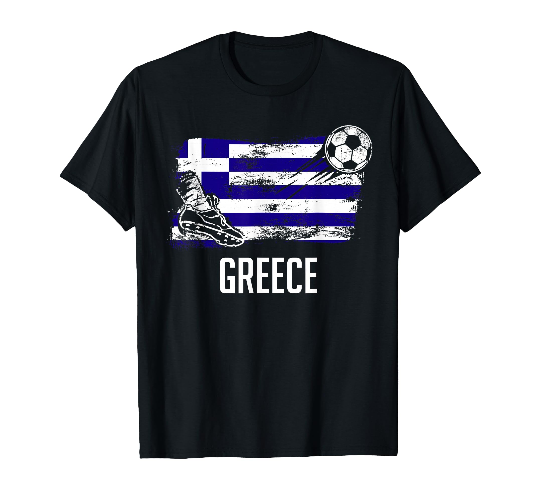 Greece Flag Greek Soccer Flag Greek T-Shirt - Unique Graphic for Adults - T-Shirt, Sweatshirt, Hoodie