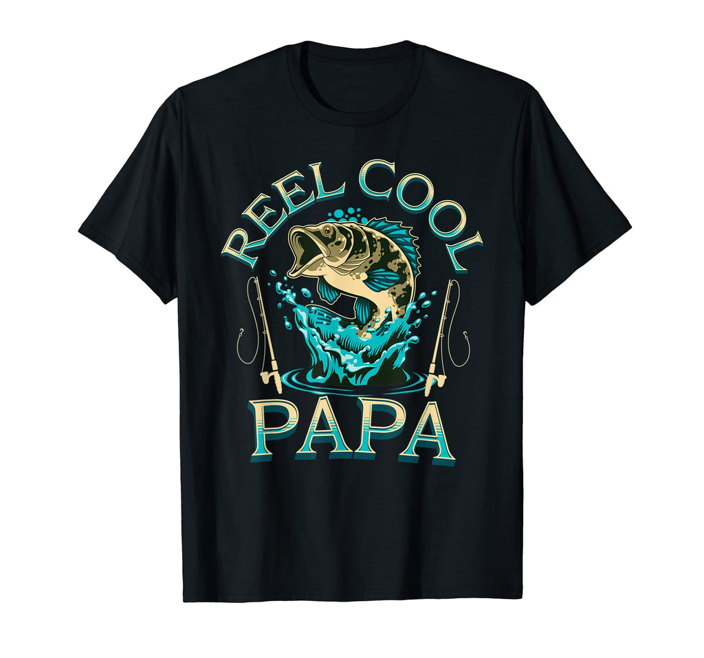 Mens Fathers Day Funny Fishing Papa T-Shirt - Custom Art Print for Adults - T-Shirt, Sweatshirt, Hoodie