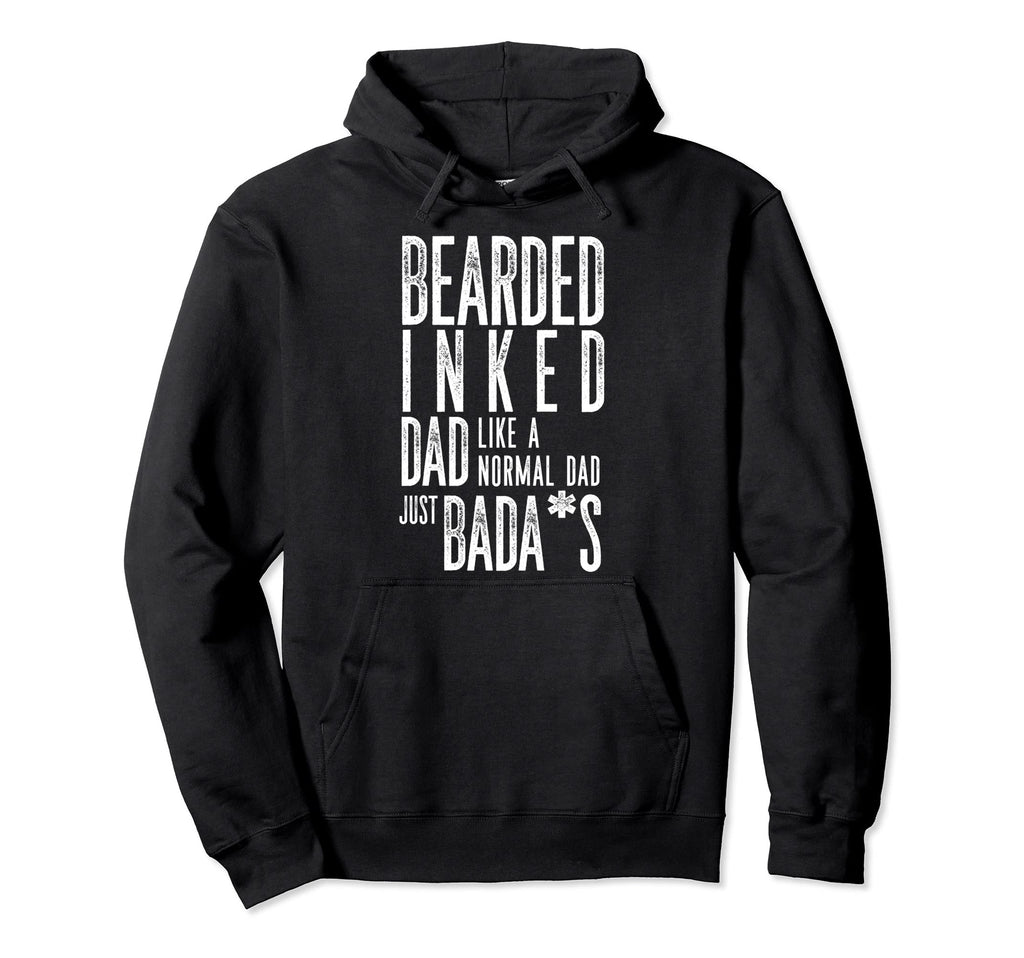Beard Dyed Father Like Normal Dad Hoodie - Graphic Print Men Women - T-Shirt, Sweatshirt, Hoodie