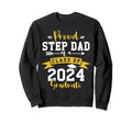Proud Step Dad 2024 Graduate Sweatshirt - Casual Everyday Wear for Adults - T-Shirt, Sweatshirt, Hoodie