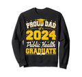 Proud Dad 2024 Public Health Graduate Sweatshirt - Graphic Print Men Women - T-Shirt, Sweatshirt, Hoodie