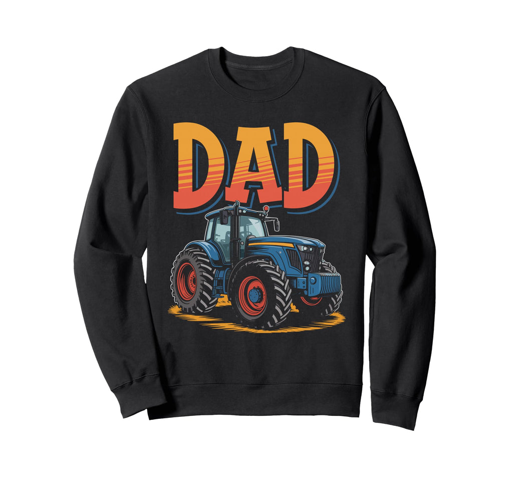 Farmer Dad Tractor Barn Distressed Sweatshirt - Aesthetic Graphic Men Women - T-Shirt, Sweatshirt, Hoodie
