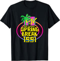 Spring Break 1991 Classic Logo - Adult & Kids T-Shirts, Sweatshirts & Hoodies apparel design preview 1