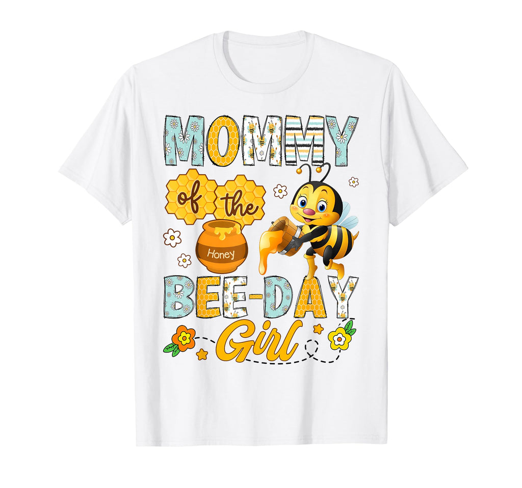Mommy Bee Day Funny Bee Birthday Party T-Shirt - Graphic Print for Adults - T-Shirt, Sweatshirt, Hoodie