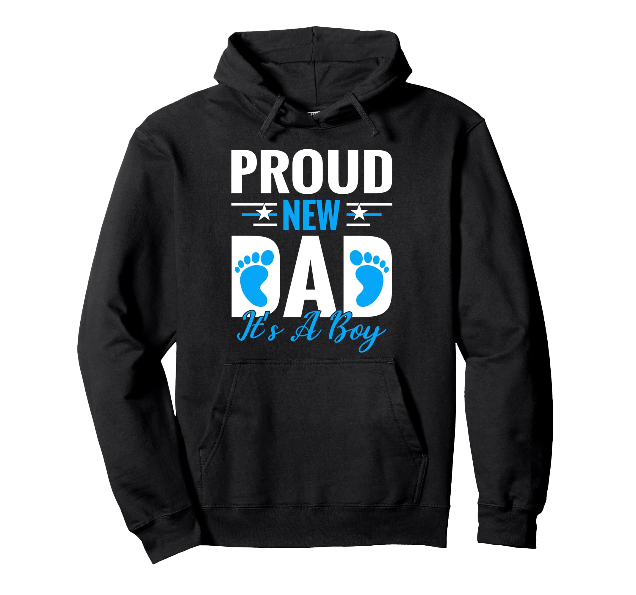 Proud New Dad Its Promoted To Dad Hoodie - Minimalist Print for Adults - T-Shirt, Sweatshirt, Hoodie