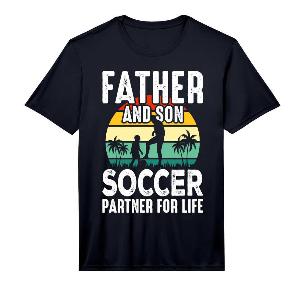 Dad And Son Soccer Partners Life T-Shirt - Minimalist Print Men Women - T-Shirt, Sweatshirt, Hoodie