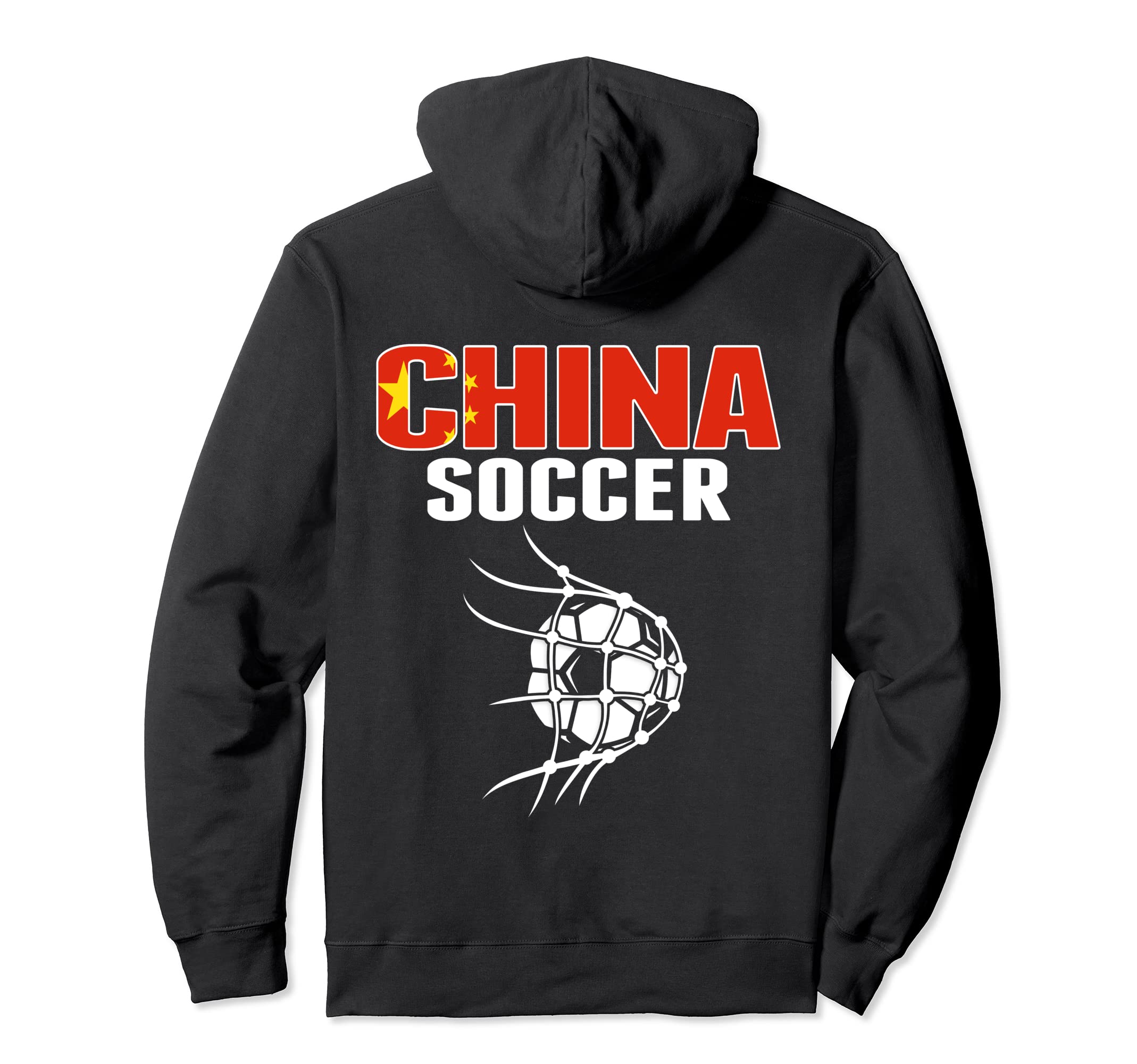China Soccer Ball Net Goal Chinese Hoodie - Fun Novelty Design Men Women - T-Shirt, Sweatshirt, Hoodie