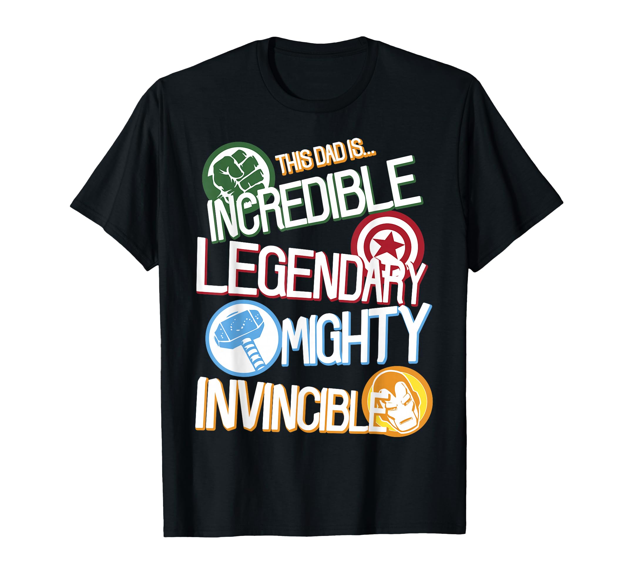 Marvel Comics Avengers Fathers Day T-Shirt - Unique Graphic for Adults - T-Shirt, Sweatshirt, Hoodie