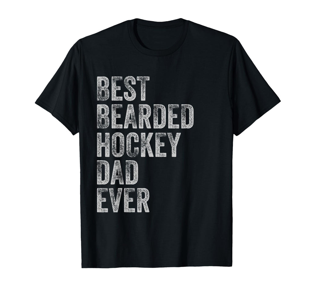 Best Bearded Hockey Dad Fathers Day T-Shirt - Unique Graphic Unisex - T-Shirt, Sweatshirt, Hoodie