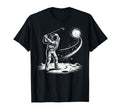 Astronaut Golf Player Golfing Golfer Joke T-Shirt - Minimalist Print Unisex - T-Shirt, Sweatshirt, Hoodie
