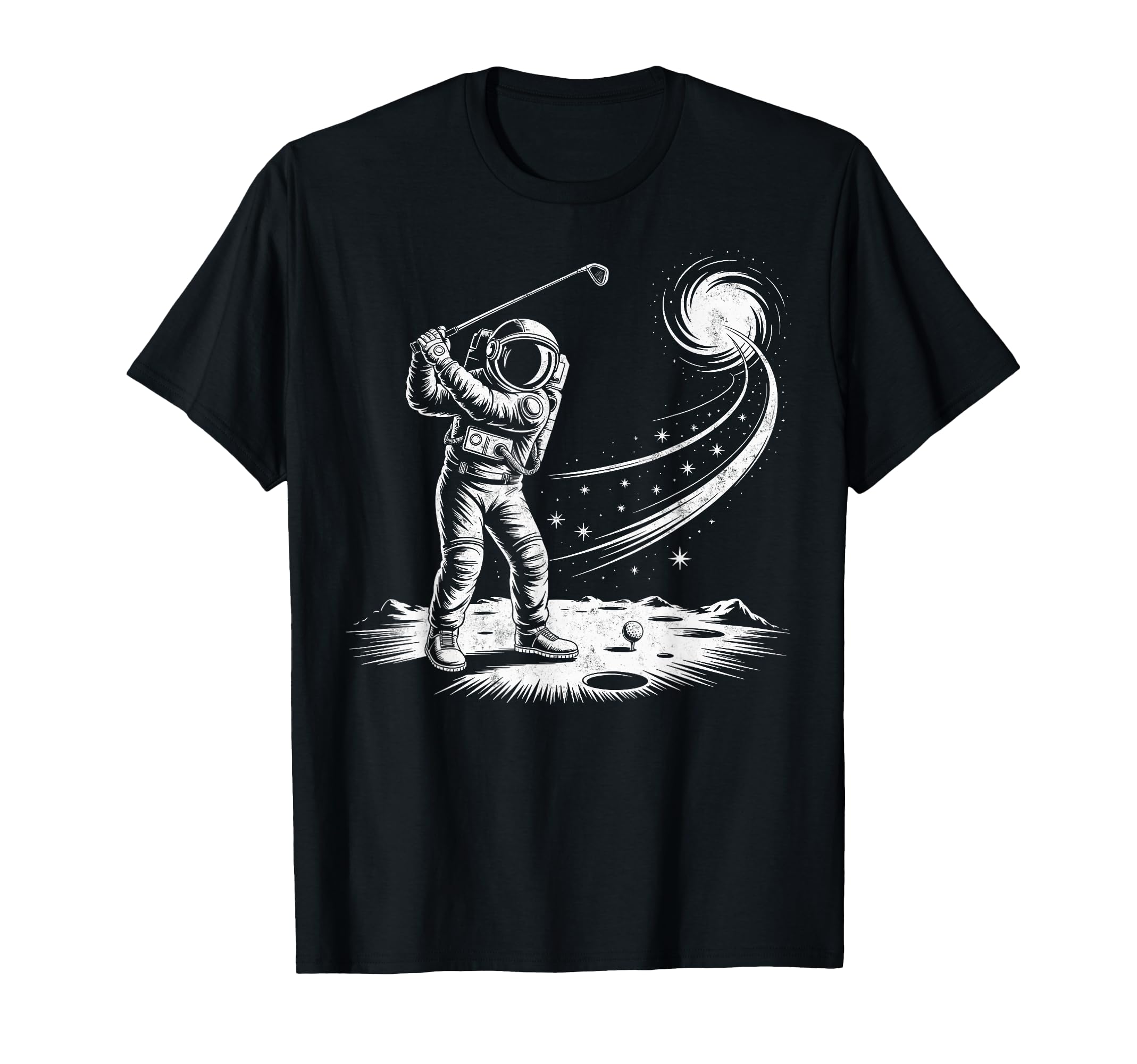 Astronaut Golf Player Golfing Golfer Joke T-Shirt - Minimalist Print Unisex - T-Shirt, Sweatshirt, Hoodie