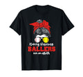 Busy Raising Ballers Messy Bun Mom T-Shirt - Graphic Print Men Women - T-Shirt, Sweatshirt, Hoodie