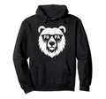 Papa Bear Face Wearing Sunglasses Hoodie - Custom Art Print for Adults - T-Shirt, Sweatshirt, Hoodie