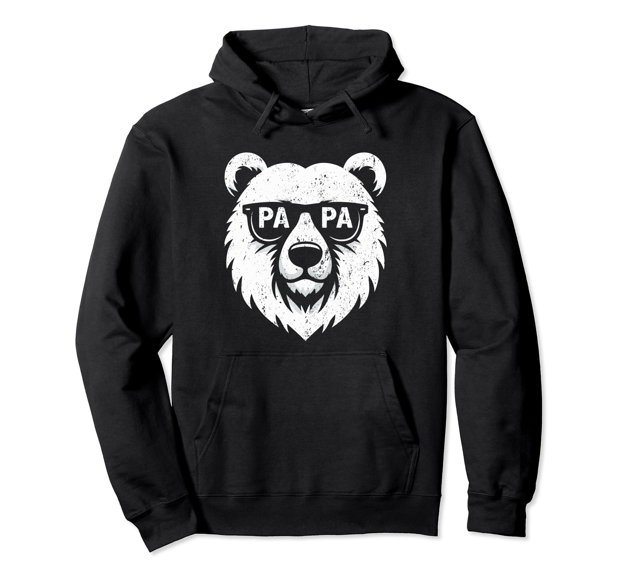 Papa Bear Face Wearing Sunglasses Hoodie - Custom Art Print for Adults - T-Shirt, Sweatshirt, Hoodie