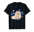Funny Pomeranian White Starry T-Shirt - Casual Everyday Wear Men Women - T-Shirt, Sweatshirt, Hoodie