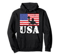 Distressed Water Polo Usa American Flag Hoodie - Fun Novelty Design Unisex - T-Shirt, Sweatshirt, Hoodie