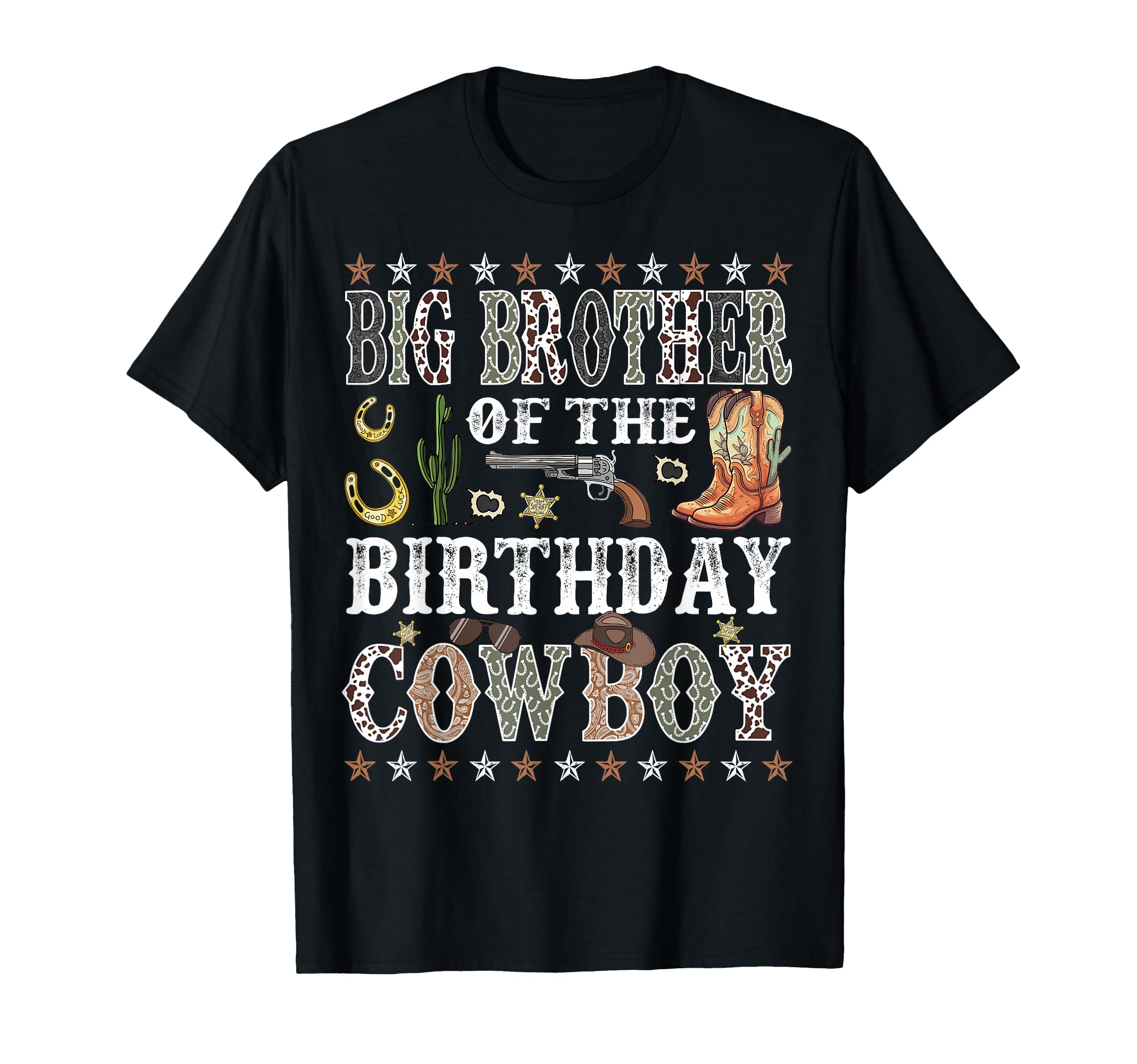 Big Brother Birthday Cowboy Rodeo Big T-Shirt - Unique Graphic for Adults - T-Shirt, Sweatshirt, Hoodie