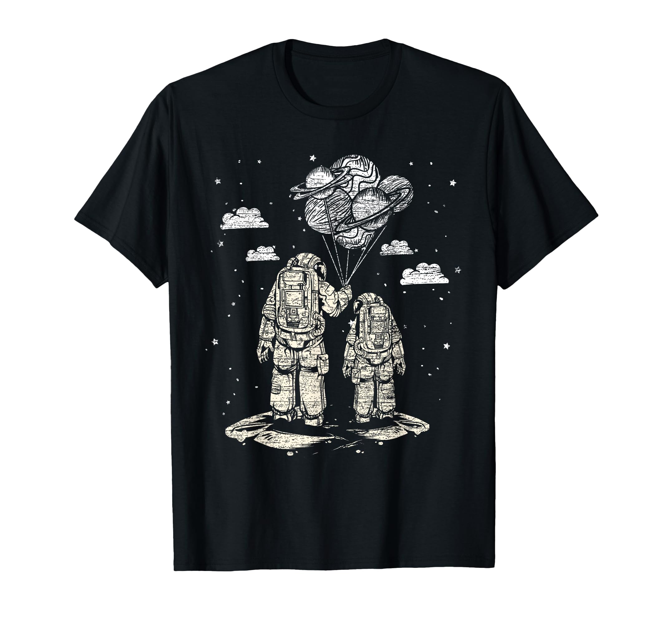 Fathers Day Space Science Astronomy T-Shirt - Graphic Print for Adults - T-Shirt, Sweatshirt, Hoodie