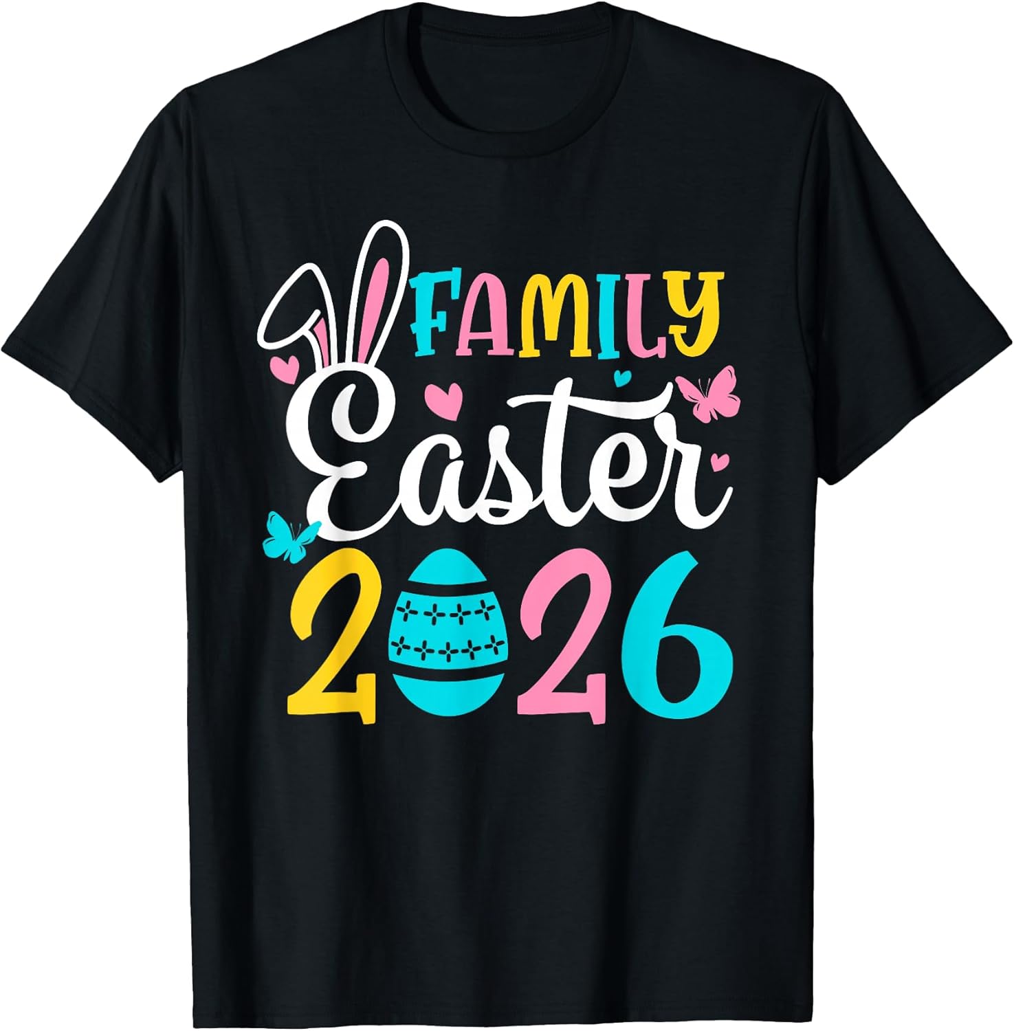 Funny Bunny Eggs Hunter Rabbit Family Easter 2026 - Adult & Kids T-Shirts, Sweatshirts & Hoodies apparel design preview 1
