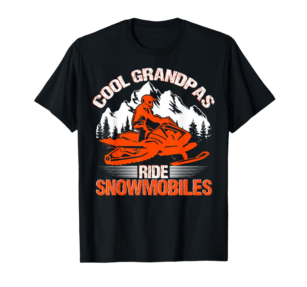 Grandpas Ride Snowmobiles Funny T-Shirt - Trendy Graphic Men Women - T-Shirt, Sweatshirt, Hoodie