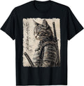 Japanese Ukiyo-e Samurai Cat Warriors - Adult & Kids T-Shirts, Sweatshirts & Hoodies apparel design preview 1