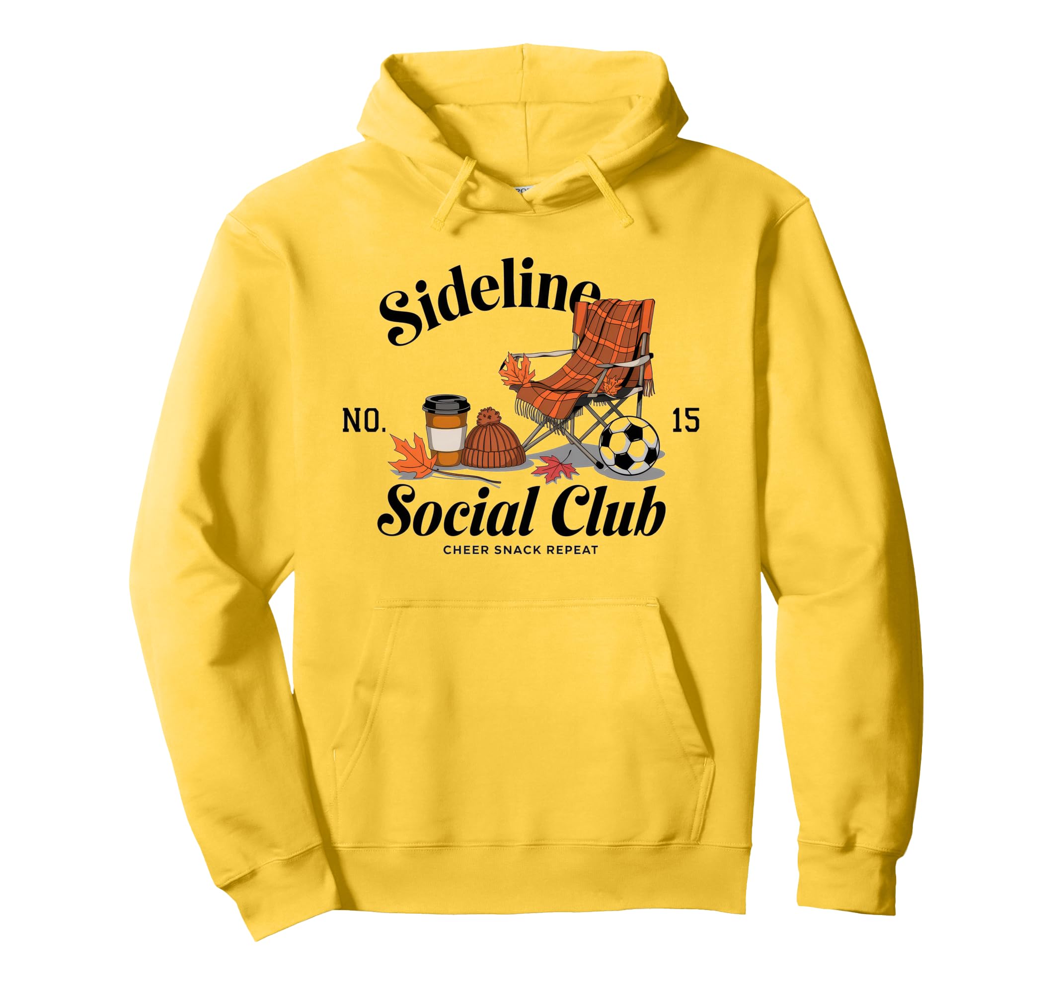 Sideline Social Club Soccer Mom Hoodie - Fun Novelty Design for Adults - T-Shirt, Sweatshirt, Hoodie