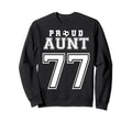 Number 77 Custom Proud Soccer Futbol Sweatshirt - Graphic Print for Adults - T-Shirt, Sweatshirt, Hoodie