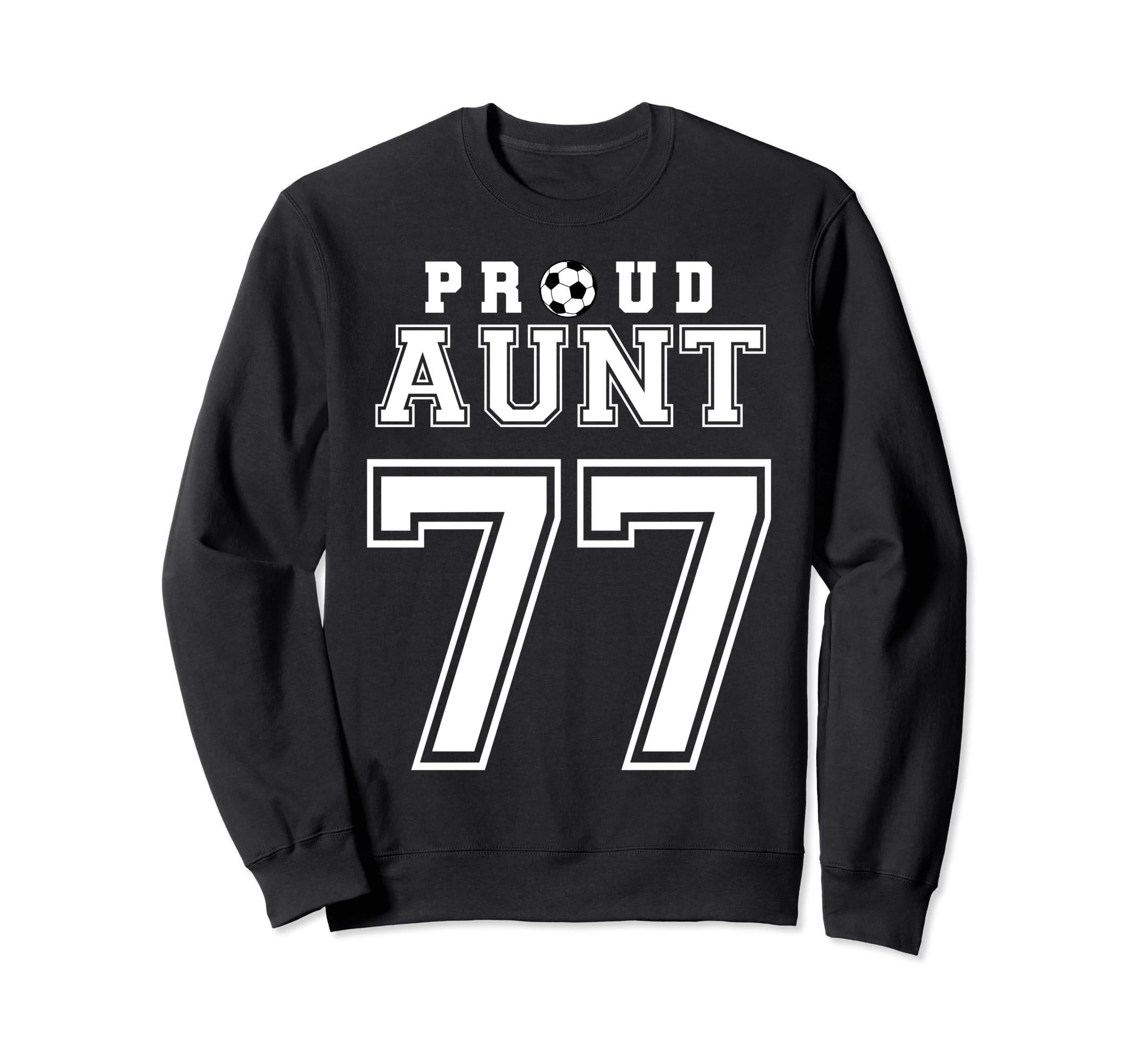 Number 77 Custom Proud Soccer Futbol Sweatshirt - Graphic Print for Adults - T-Shirt, Sweatshirt, Hoodie