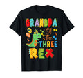 Grandpa Three Rex 3Rd Birthday T-Shirt - Custom Art Print Men Women - T-Shirt, Sweatshirt, Hoodie