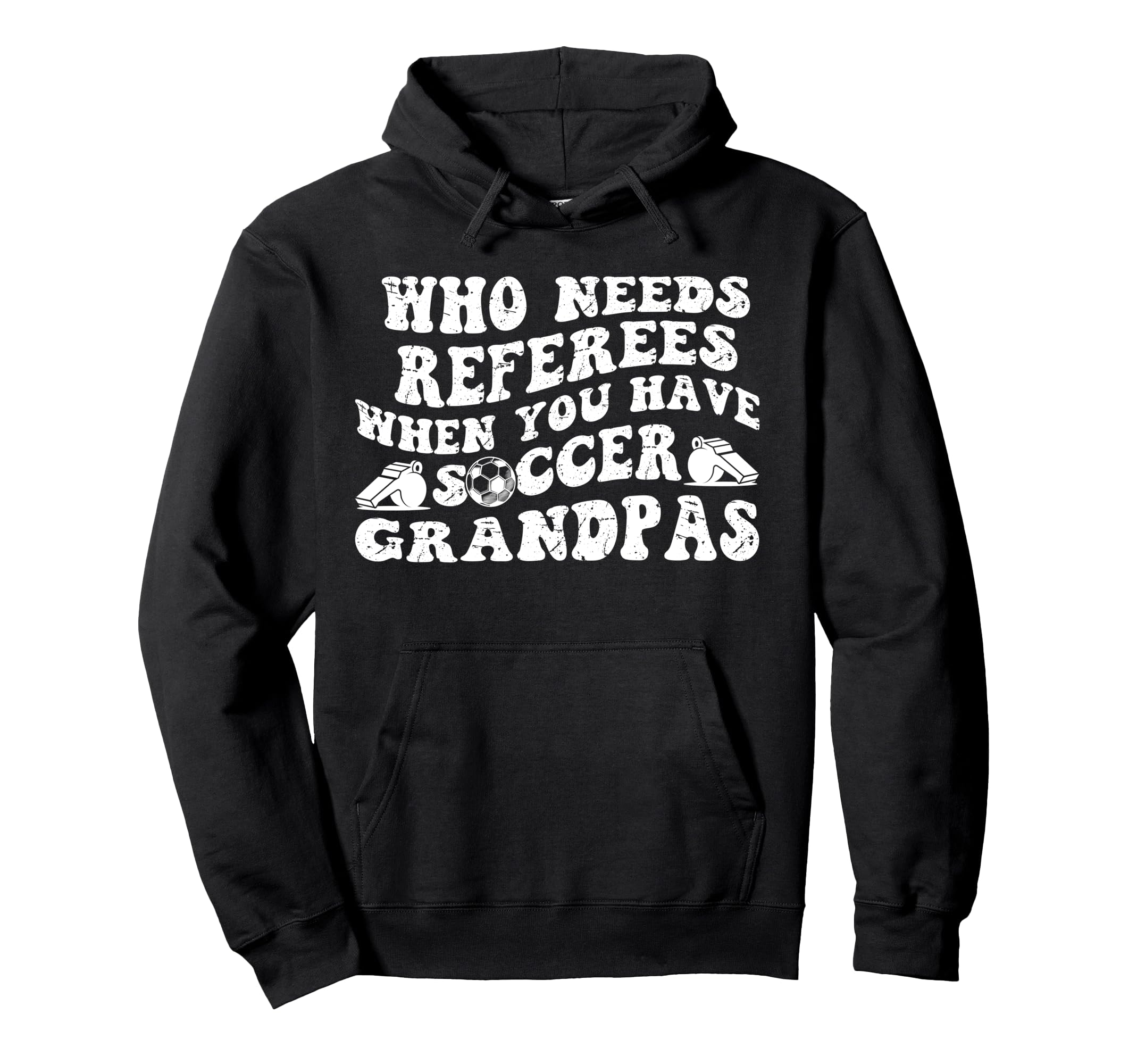 Groovy Soccer Grandpa Soccer Player Hoodie - Graphic Print Men Women - T-Shirt, Sweatshirt, Hoodie