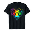 Dog Lover Mom Dad Colorful Heart Dog T-Shirt - Trendy Graphic for Adults - T-Shirt, Sweatshirt, Hoodie