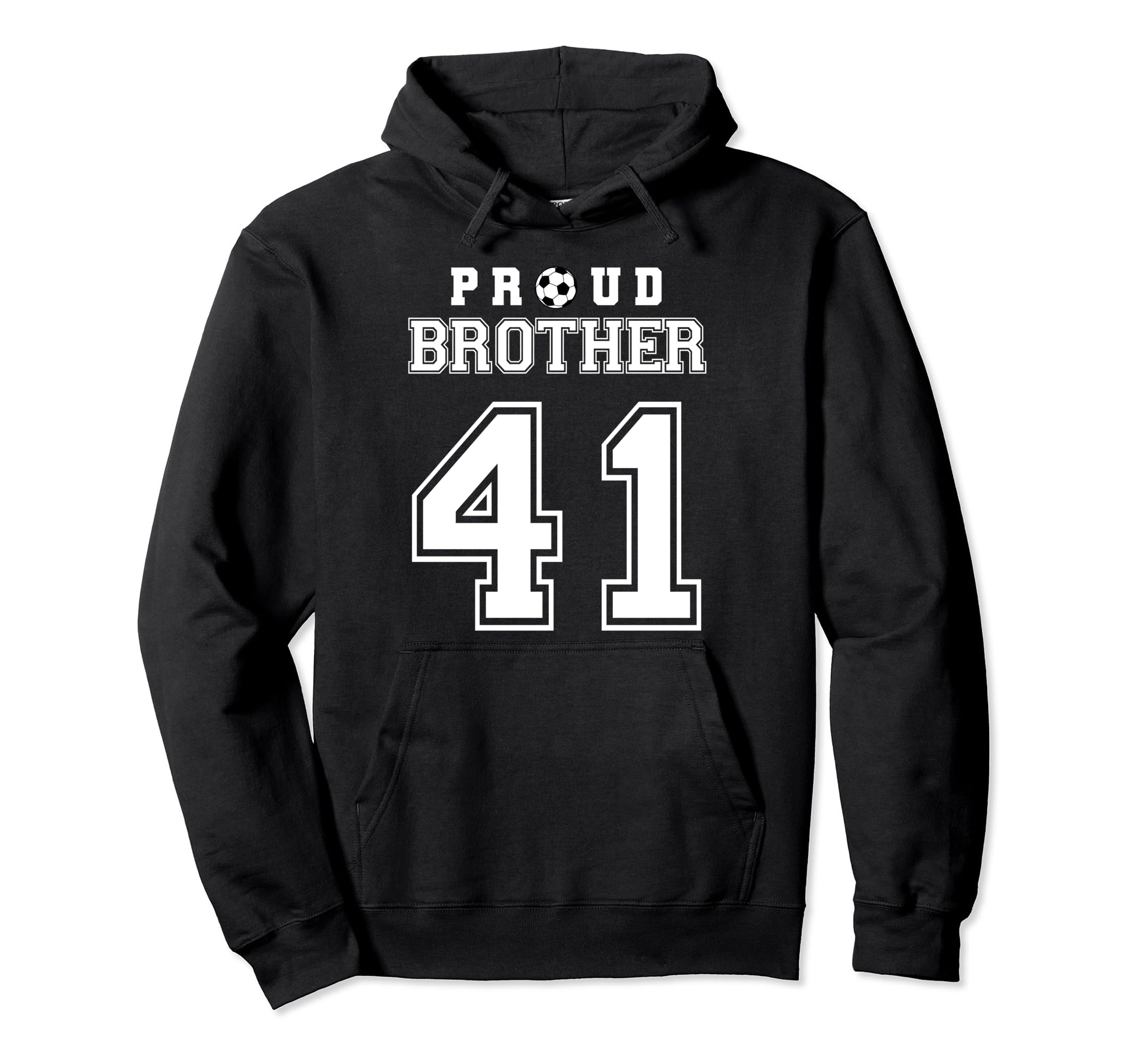 Number 41 Custom Proud Soccer Futbol Hoodie - Trendy Graphic Unisex - T-Shirt, Sweatshirt, Hoodie