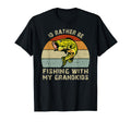 Id Rather Be Fishing Grandkids Fishing T-Shirt - Trendy Graphic Men Women - T-Shirt, Sweatshirt, Hoodie