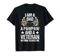 I Am Dad Pawpaw And Veteran 4Th July Gift T-Shirt - Minimalist Print Unisex - T-Shirt, Sweatshirt, Hoodie