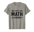 Myth Legend Dad Math T-Shirt - Minimalist Print Men Women - T-Shirt, Sweatshirt, Hoodie