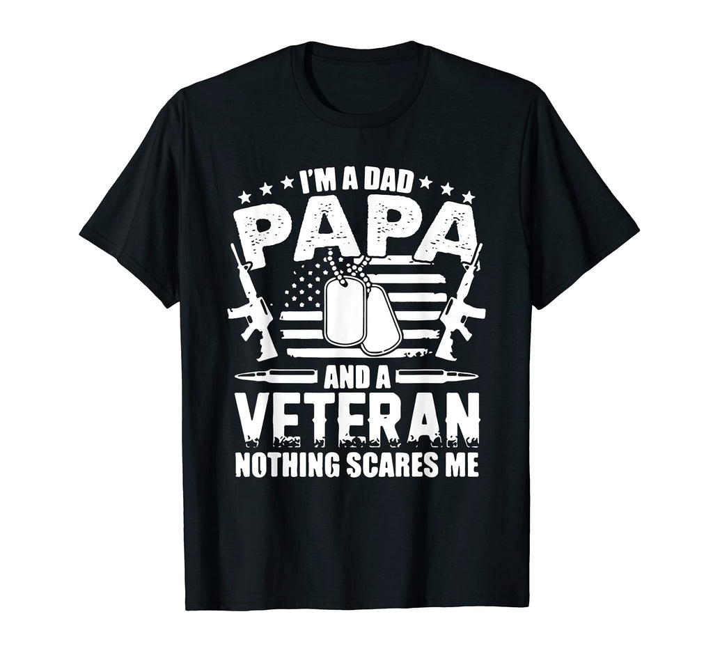 Mens Im Dad Papa And Veteran And T-Shirt - Graphic Print for Adults - T-Shirt, Sweatshirt, Hoodie