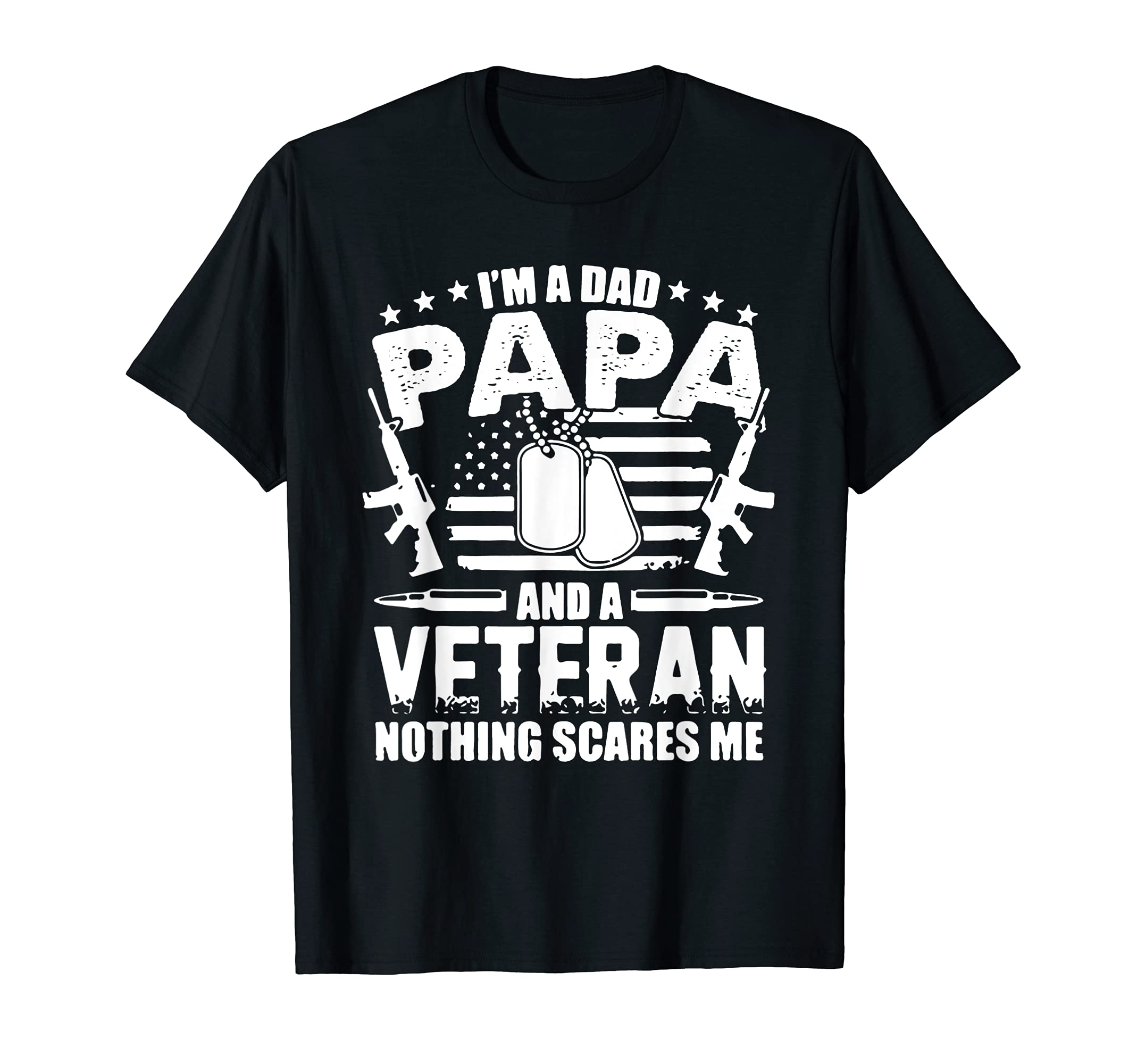 Mens Im Dad Papa And Veteran And T-Shirt - Graphic Print for Adults - T-Shirt, Sweatshirt, Hoodie
