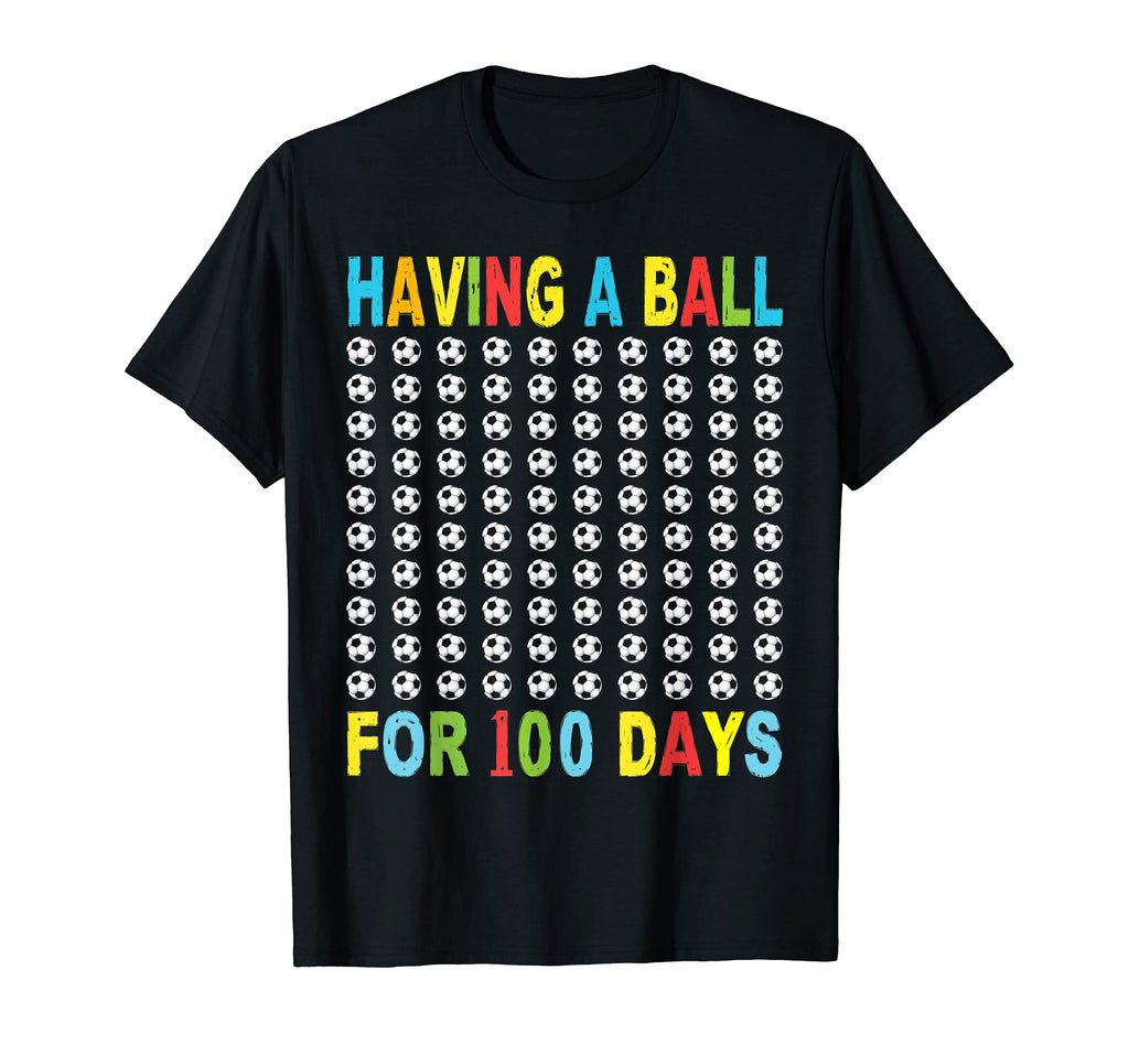 Soccer 100Th Day School 100 Days Gift T-Shirt - Custom Art Print Unisex - T-Shirt, Sweatshirt, Hoodie