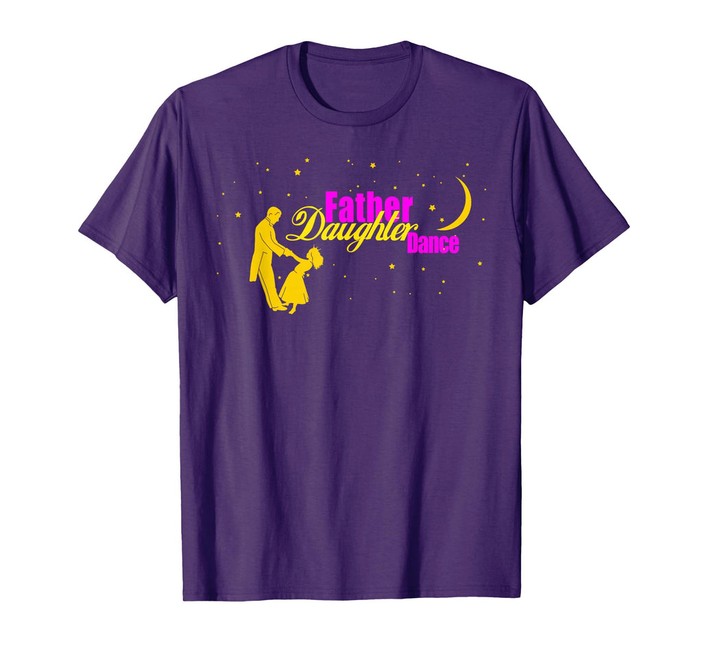 Father Daughter Dance Night Moon T-Shirt - Minimalist Print Men Women - T-Shirt, Sweatshirt, Hoodie