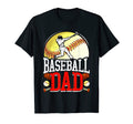 Baseball Dad Fathers Day Daddy Papa T-Shirt - Graphic Print Men Women - T-Shirt, Sweatshirt, Hoodie