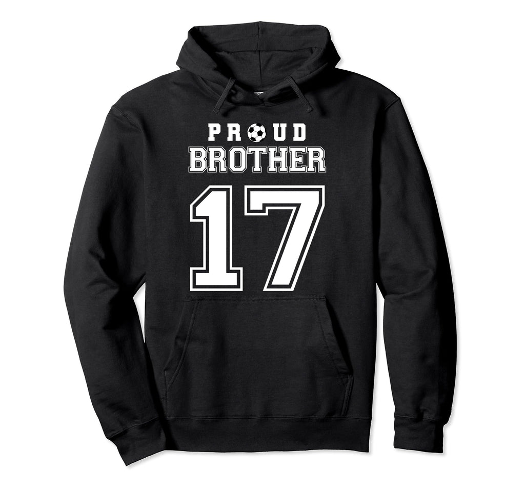 Number 17 Custom Proud Soccer Futbol Hoodie - Unique Graphic for Adults - T-Shirt, Sweatshirt, Hoodie