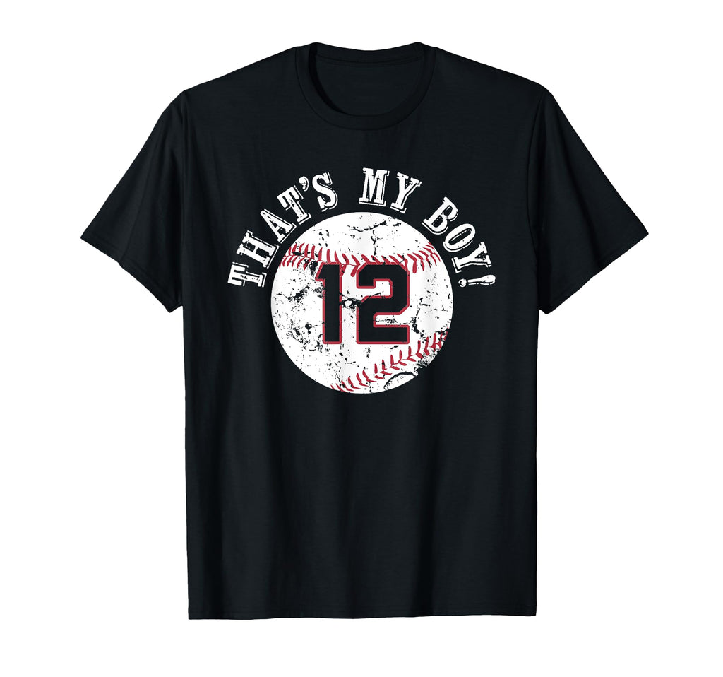 Unique Thats My 12 Baseball Player Mom Or T-Shirt - Graphic Print Unisex - T-Shirt, Sweatshirt, Hoodie