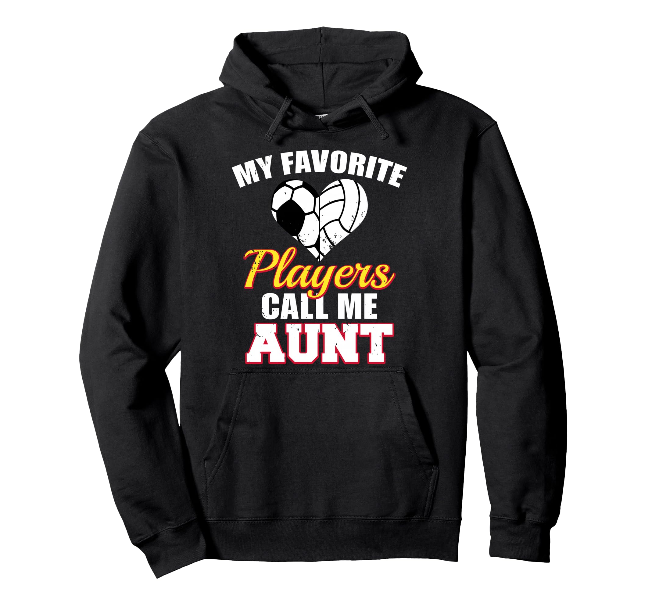 My Favorite Players Call Me Aunt Soccer Hoodie - Minimalist Print Unisex - T-Shirt, Sweatshirt, Hoodie