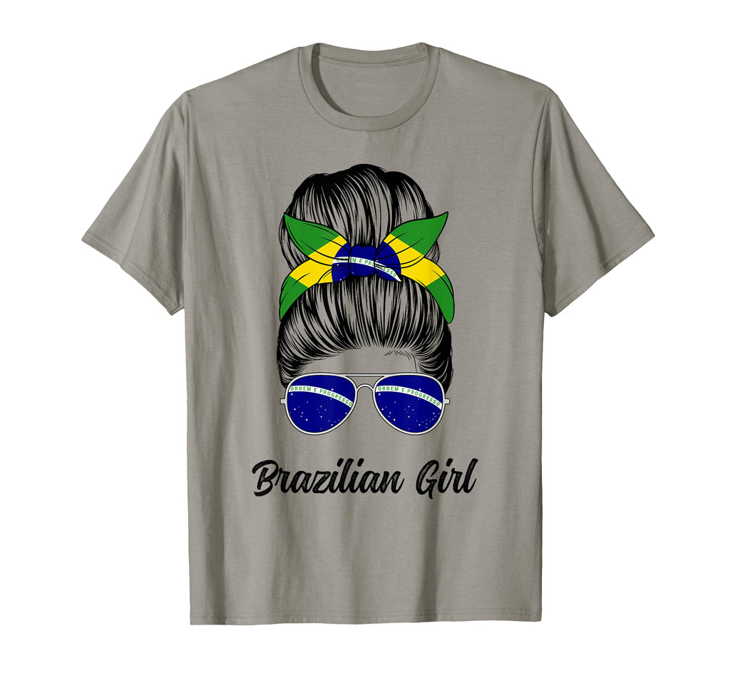 Brazilian Messy Bun Brazil Flag Pride T-Shirt - Custom Art Print for Adults - T-Shirt, Sweatshirt, Hoodie