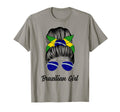 Brazilian Messy Bun Brazil Flag Pride T-Shirt - Custom Art Print for Adults - T-Shirt, Sweatshirt, Hoodie